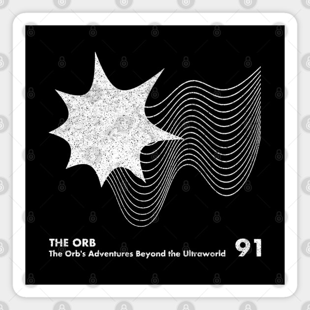 The Orb's Adventures Beyond the Ultraworld / Minimal Graphic Artwork Tribute Magnet by saudade